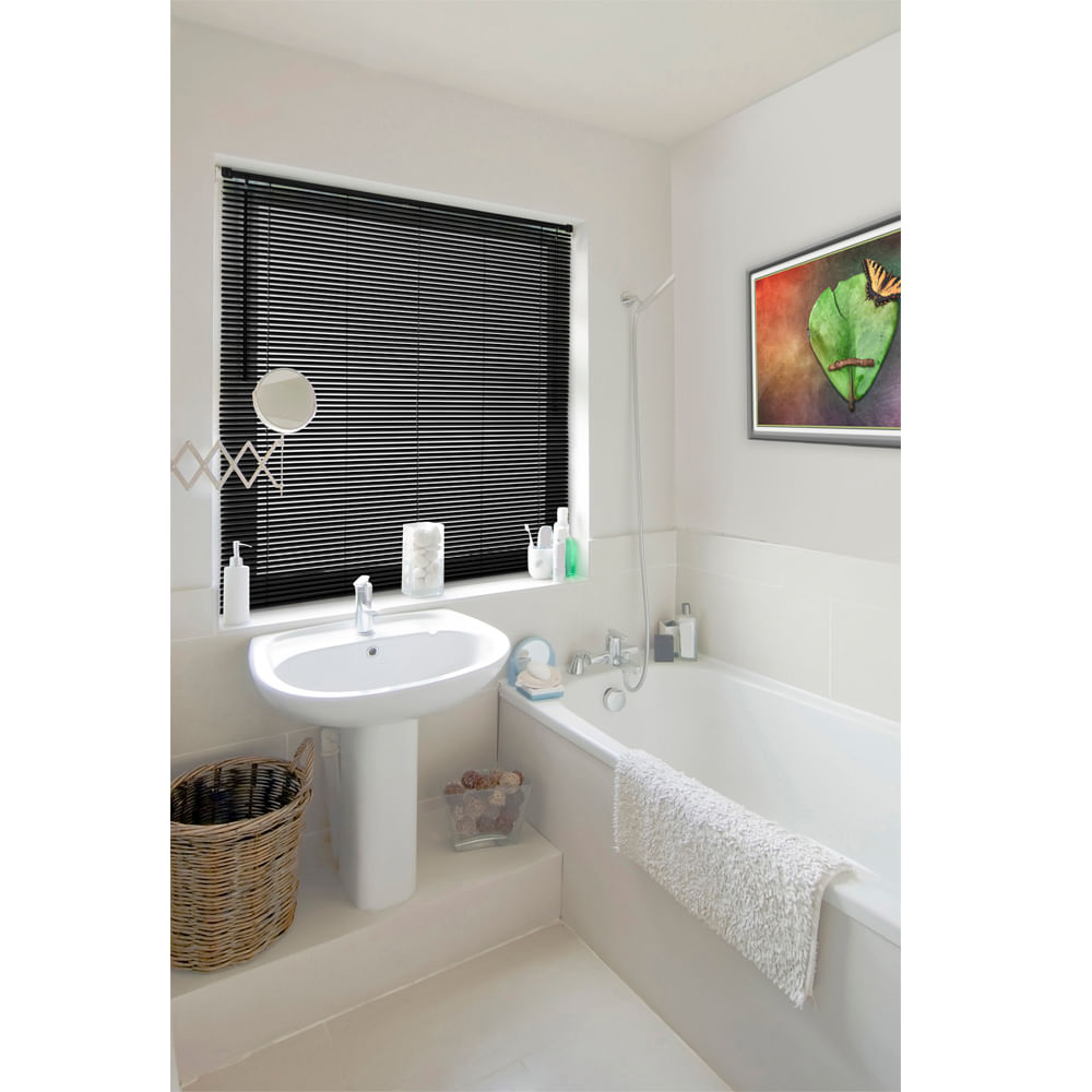 Persiana Horizontal Pvc 25mm 160×130 Preto Regia Casashow Persiana Horizontal Pvc 25mm 160×130 Preto Regia Casashow
