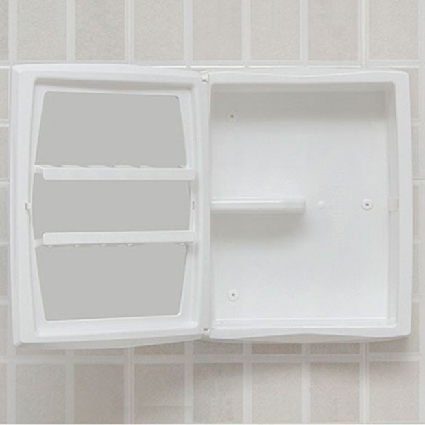 Armário de Sobrepor Astra Branco Plástico 30x37 cm