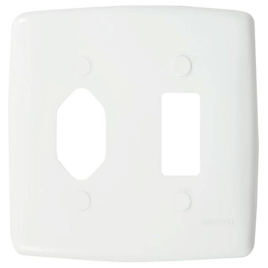 Placa-4X4-Para-1-Interruptor--1-Tomada-2P-T-branco