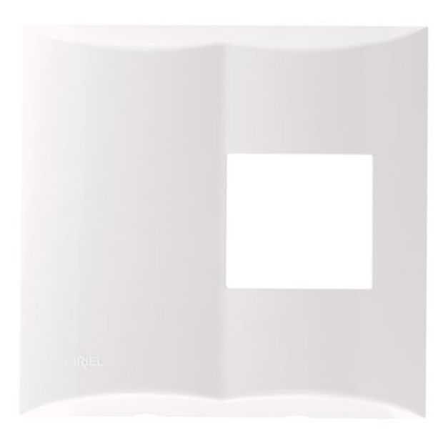 Placa-com-2-Postos-Horizontais-Iriel-Brava-4x4-Branca