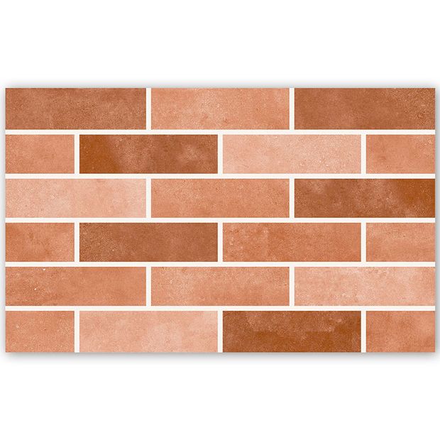 Revestimento Star Golden HD Brique Brilhante Marrom Tipo A 34x60 cm | STARGOLDEN | Clic da Obra