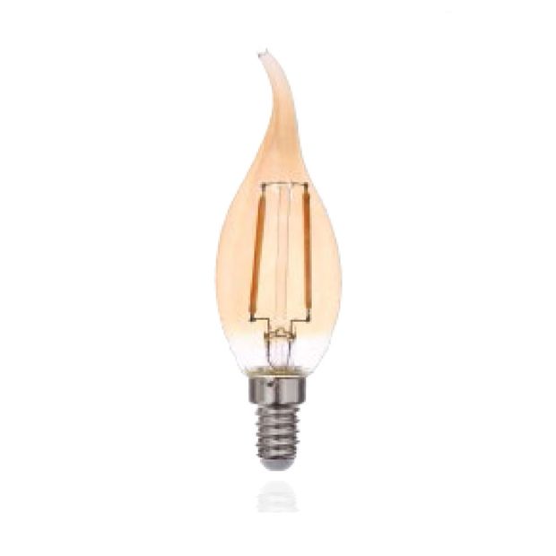 Lampada-de-Filamento-Luz-Sollar-Vela-Bico-2200K-E14-2W